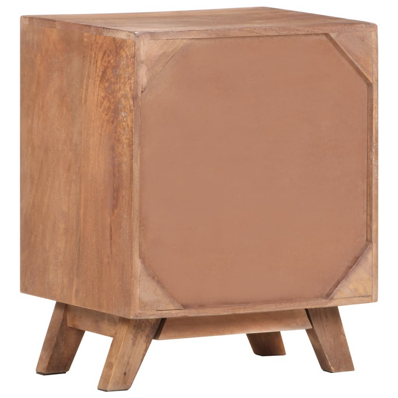 vidaXL Bedside Cabinet 15.7"x11.8"x19.7" Solid Mango Wood