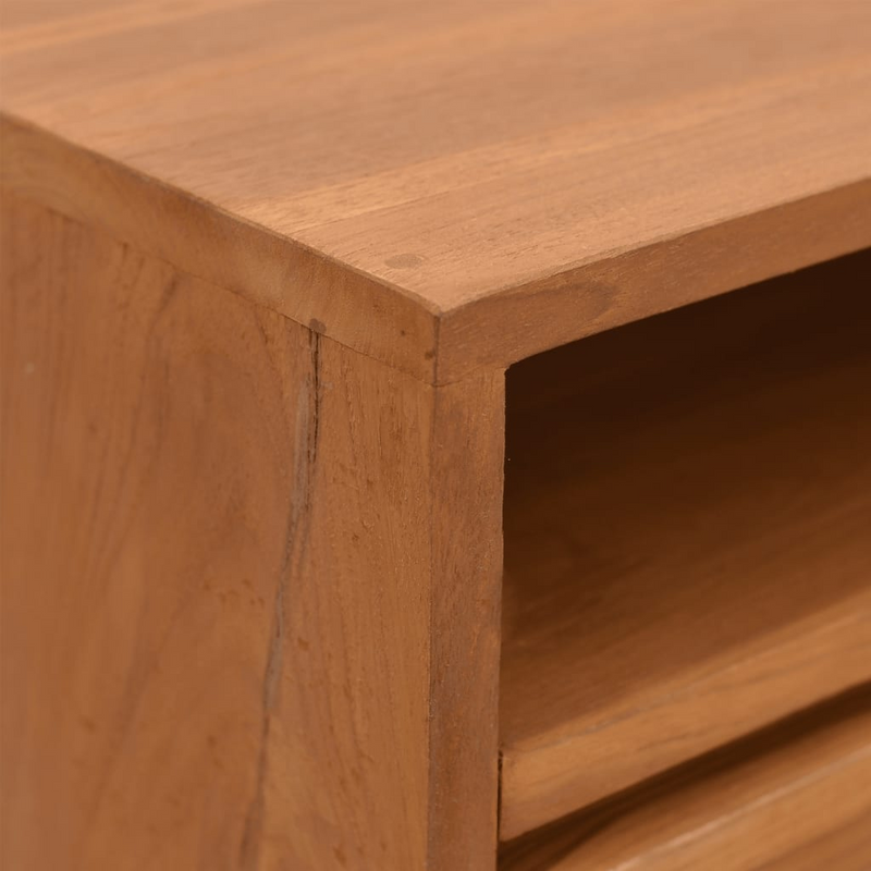 vidaXL Console Table 43.3"x11.8"x31.1" Solid Teak Wood