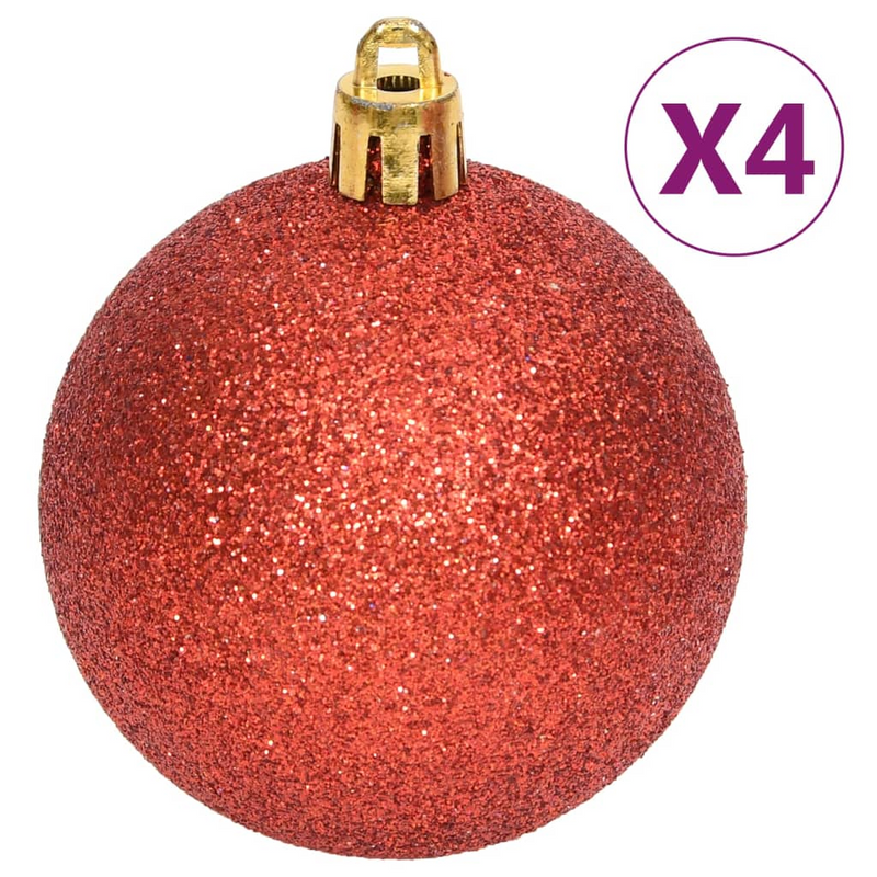 Christmas Red/White Bauble 108-Piece Set