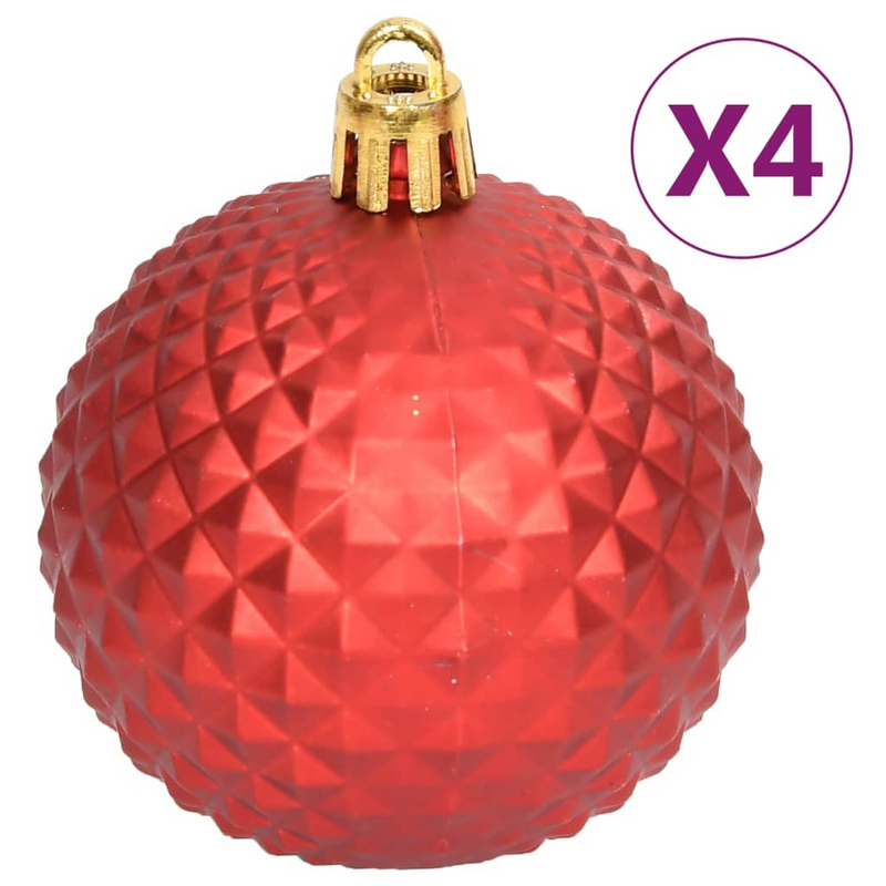 Christmas Red/White Bauble 108-Piece Set