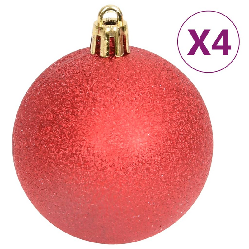 Christmas Red/White Bauble 108-Piece Set