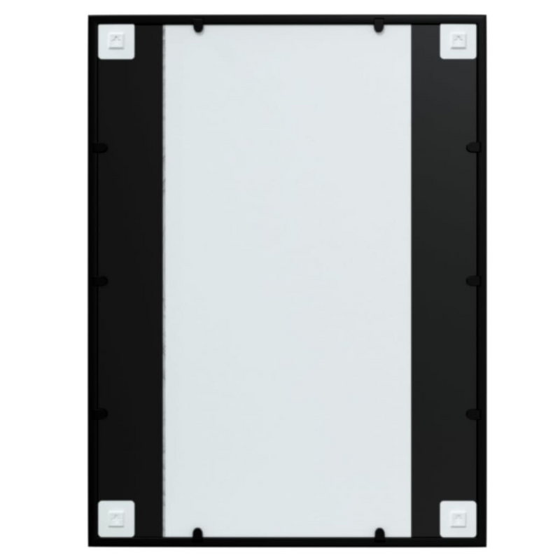 vidaXL Wall Mirror Black 31.5"x23.6" Metal