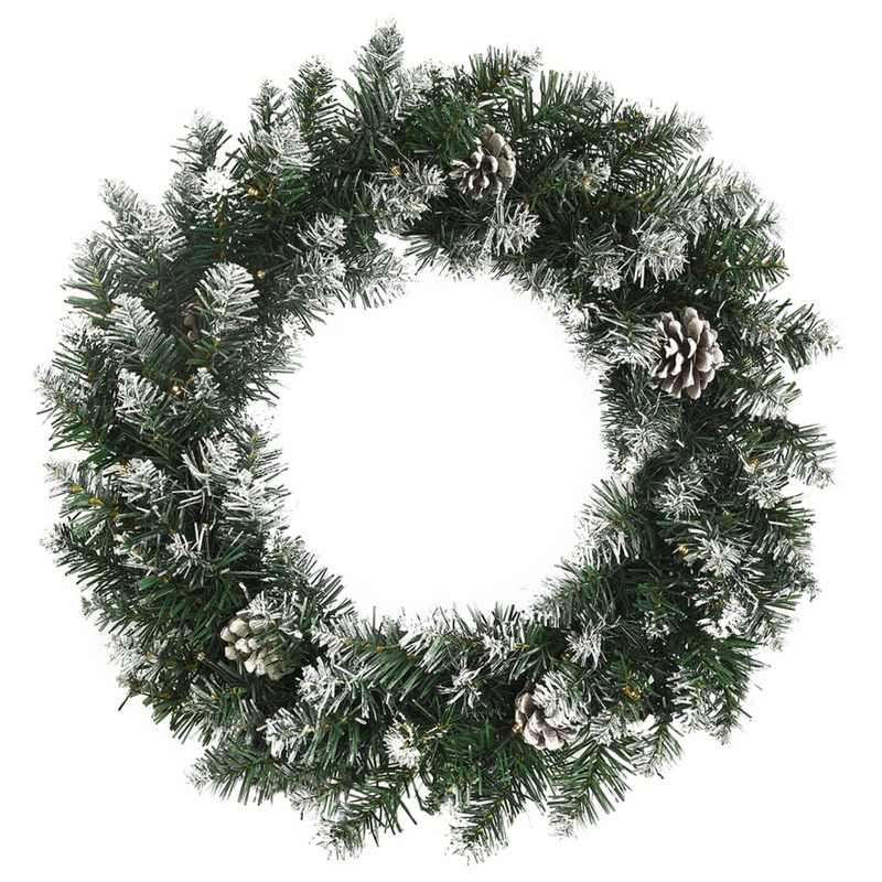 Christmas 23.6" Wreath with LED Lights