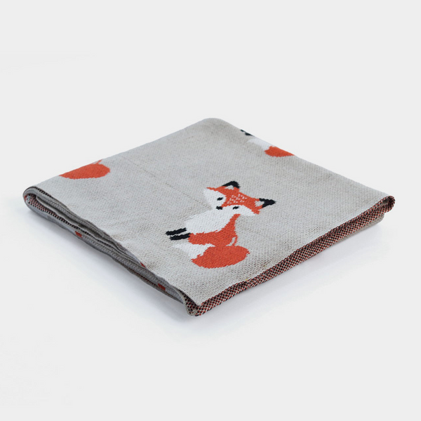 Cotton Fox Baby Blanket