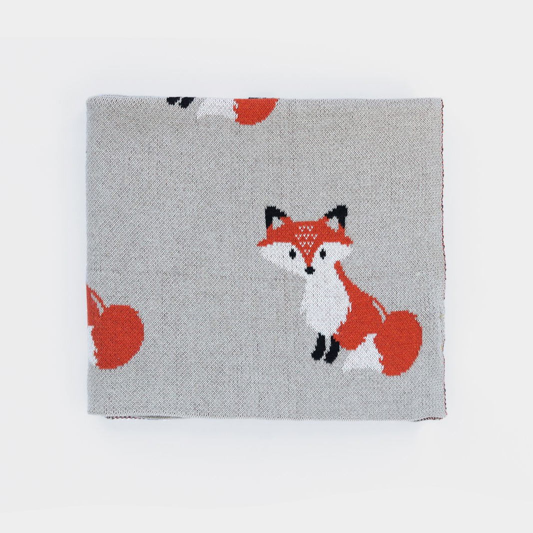 Cotton Fox Baby Blanket