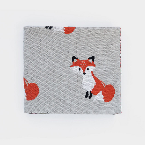Cotton Fox Baby Blanket