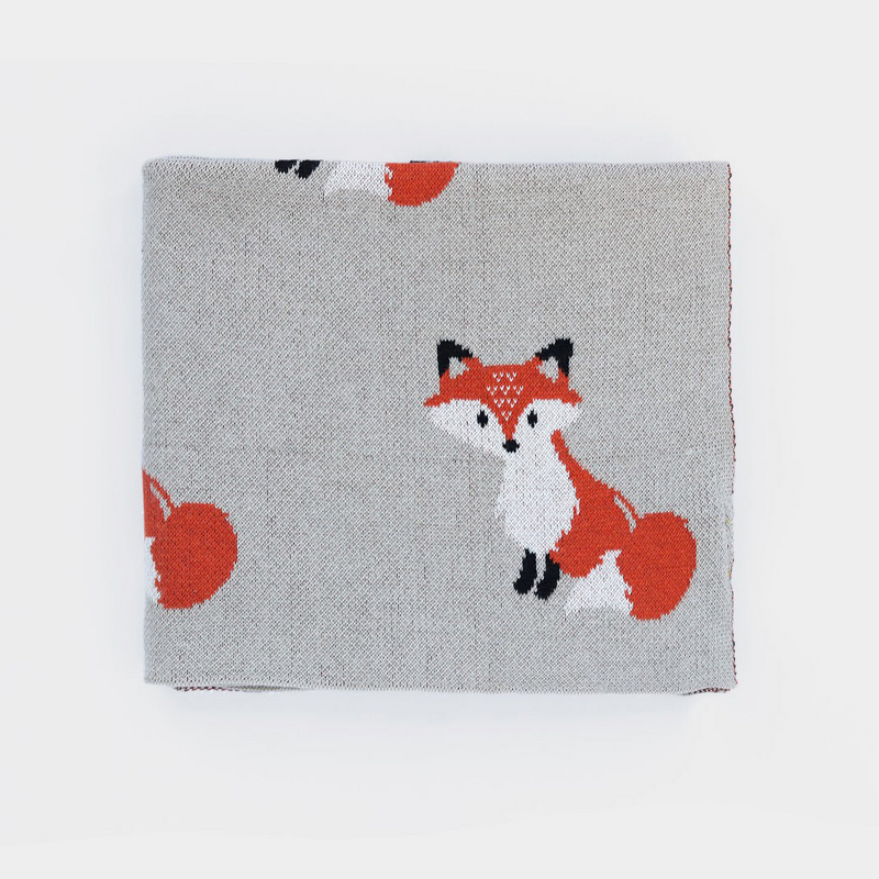 Cotton Fox Baby Blanket
