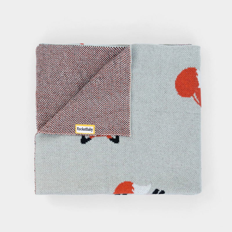Cotton Fox Baby Blanket