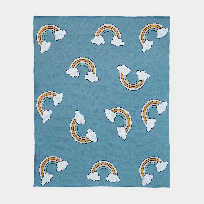 Cotton Rainbow Baby Blanket