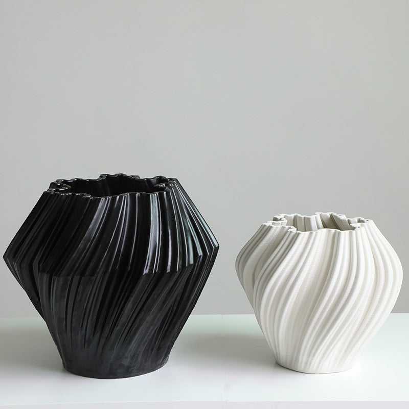 Sway Textured Glazed Vases