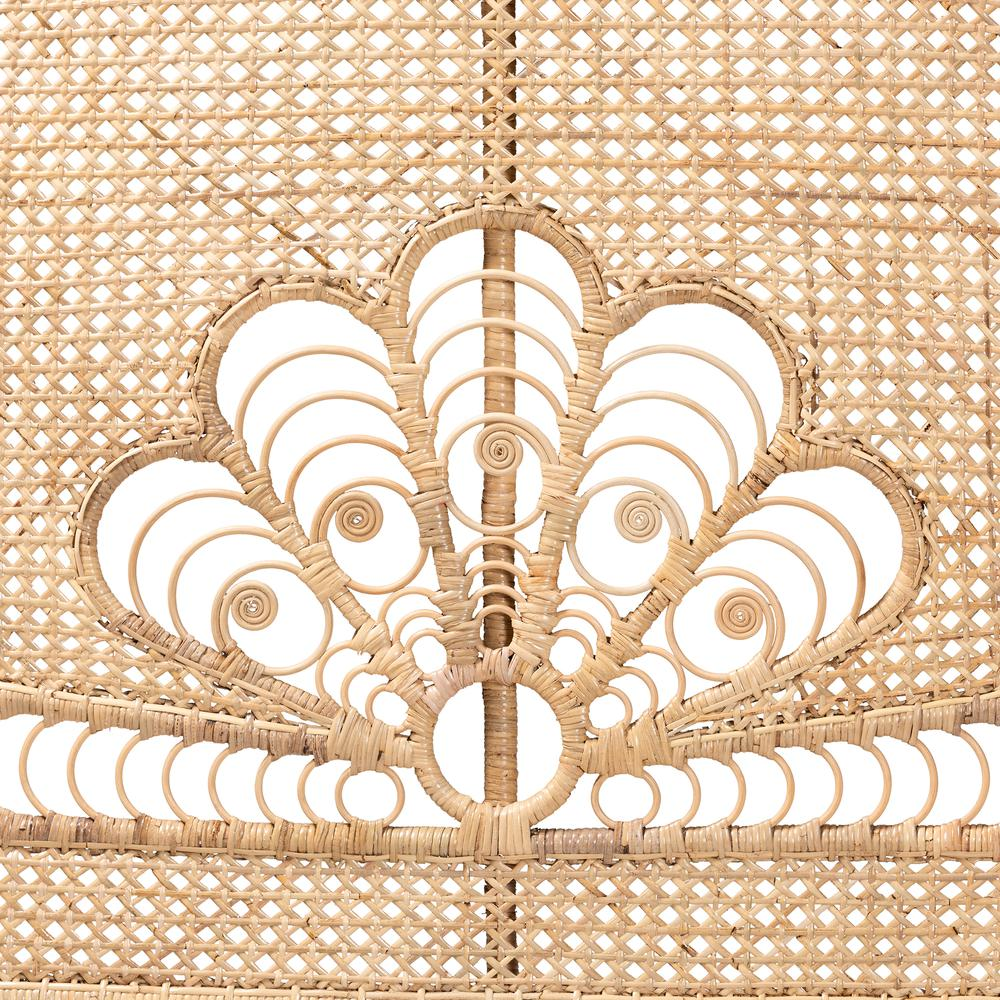 Marlette Rattan Sunburst Queen Headboard