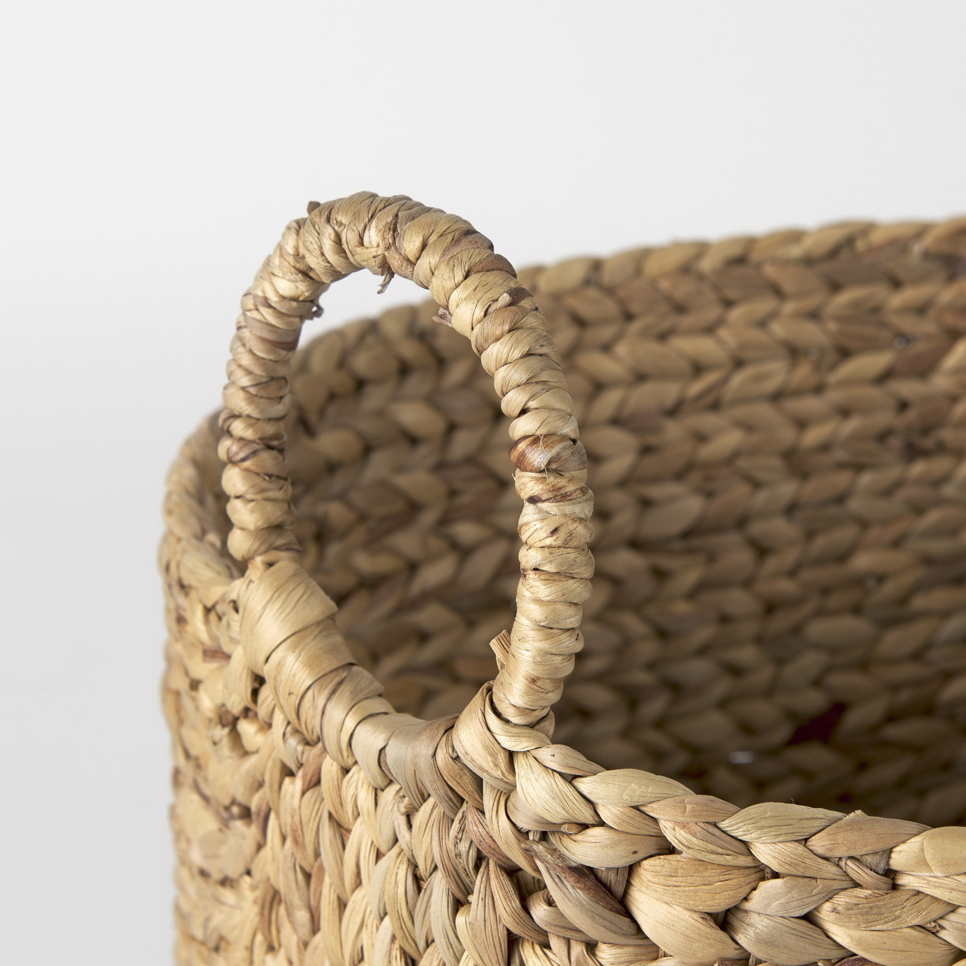 Braided Wicker Storage Basket Set