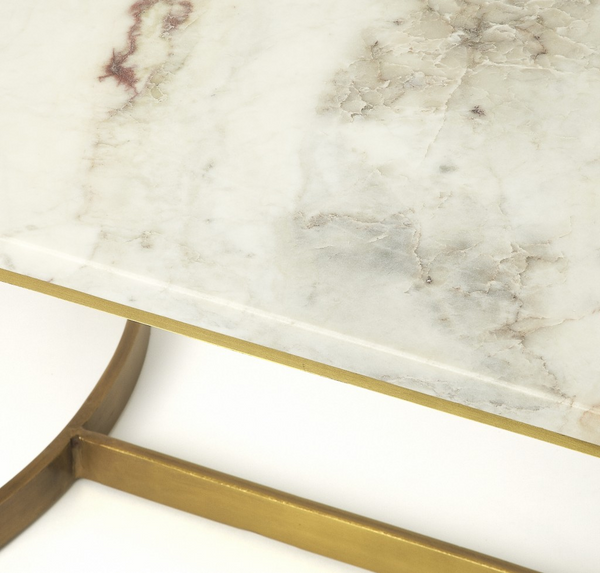 Barti Metal And Marble Coffee Table