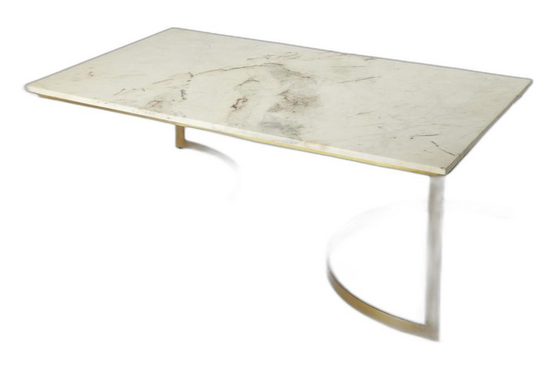 Barti Metal And Marble Coffee Table