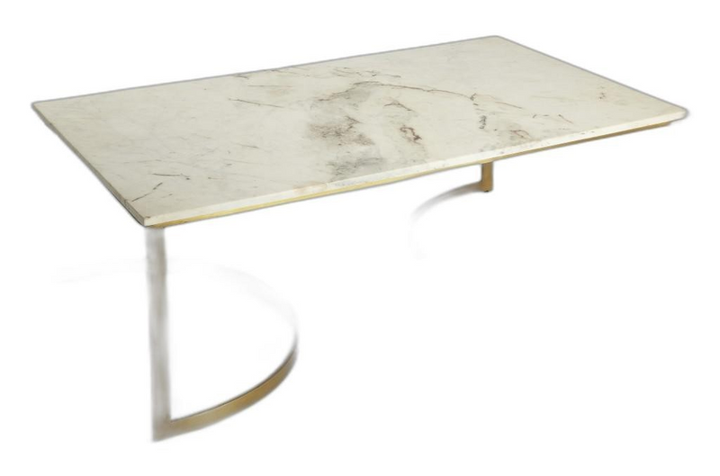 Barti Metal And Marble Coffee Table