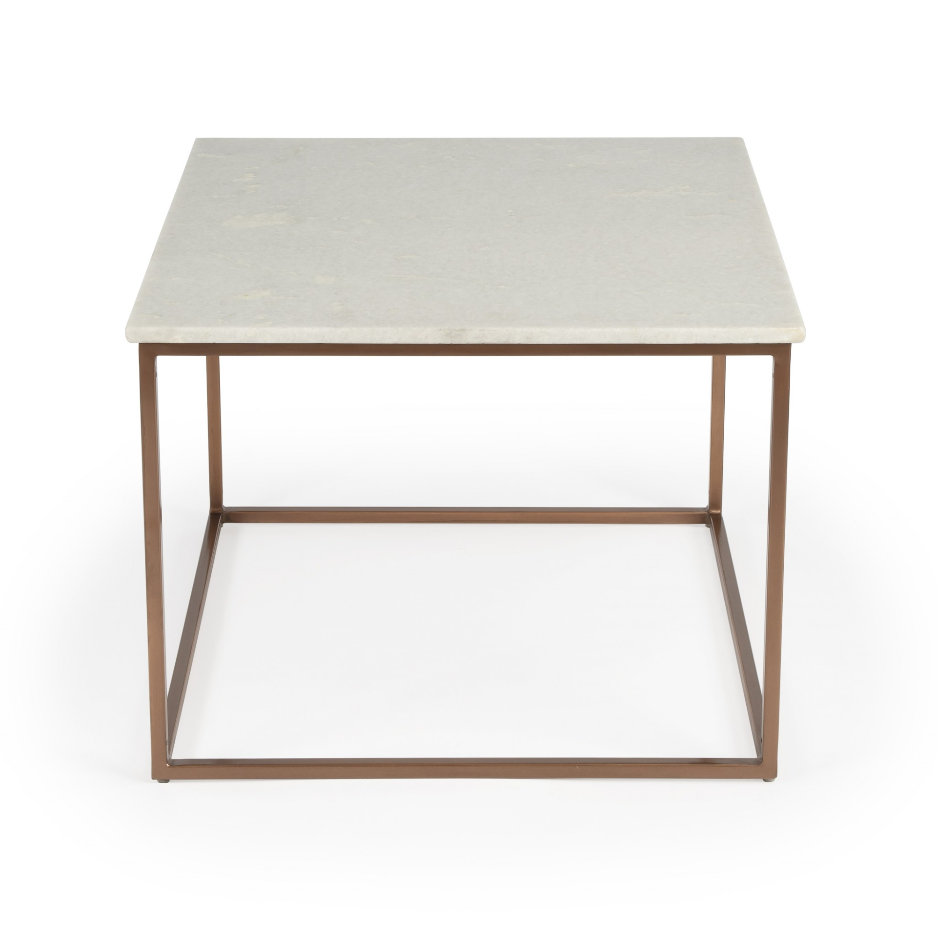 Marble and Copper Coffee Table