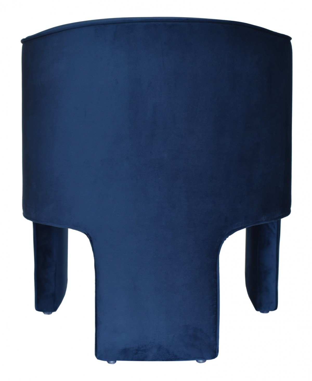 Harlow Contemporary Royal Blue Velvet Three-Legged Armchair