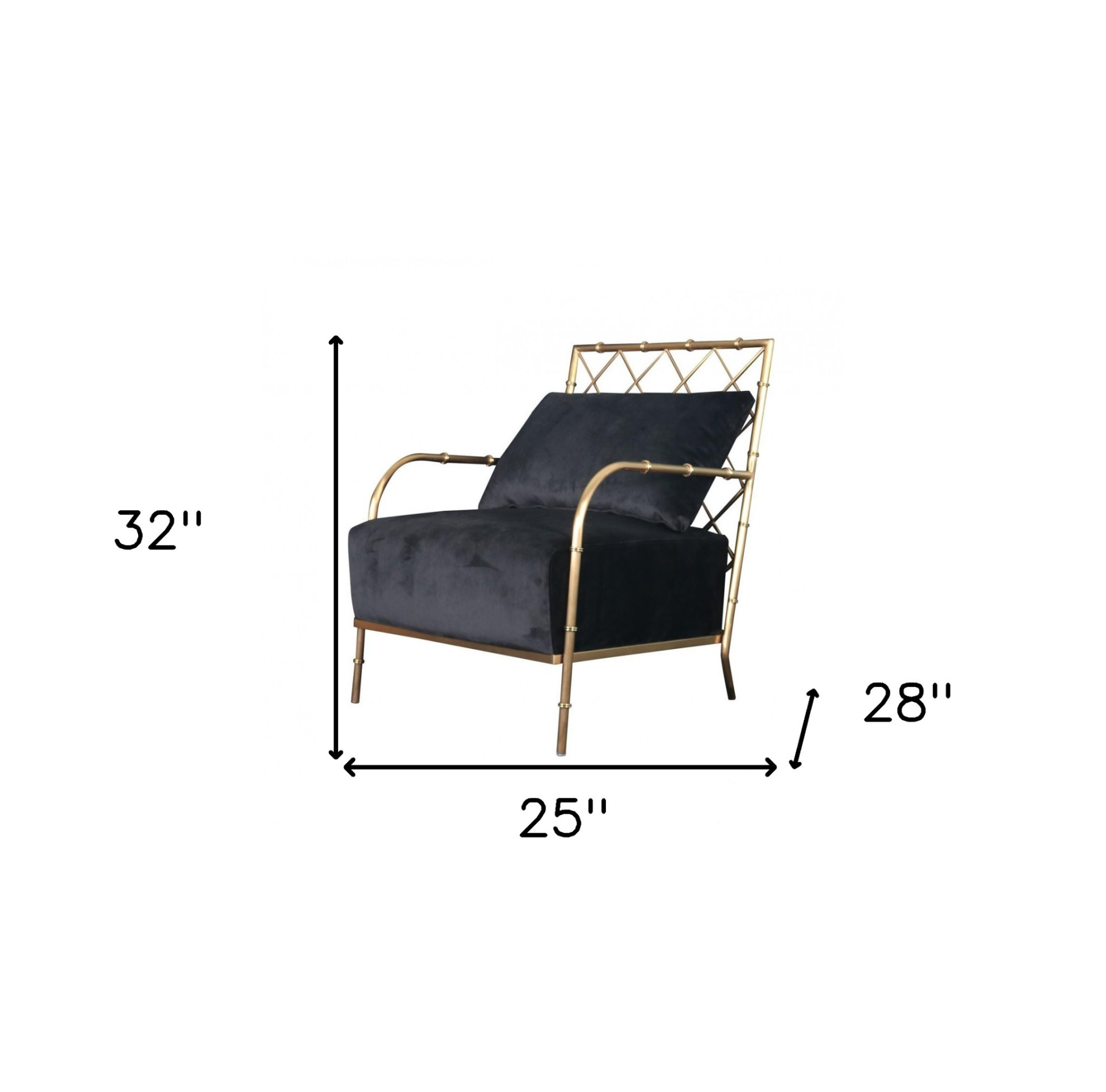 Midnight Luxe Accent Armchair