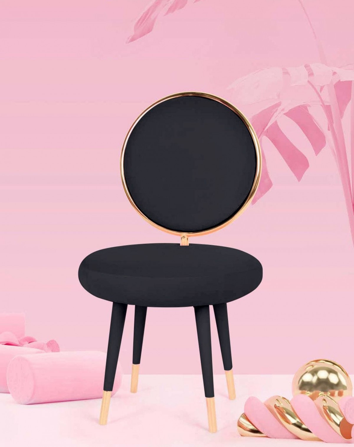 Noir Elegance Set of 2 Side Chairs