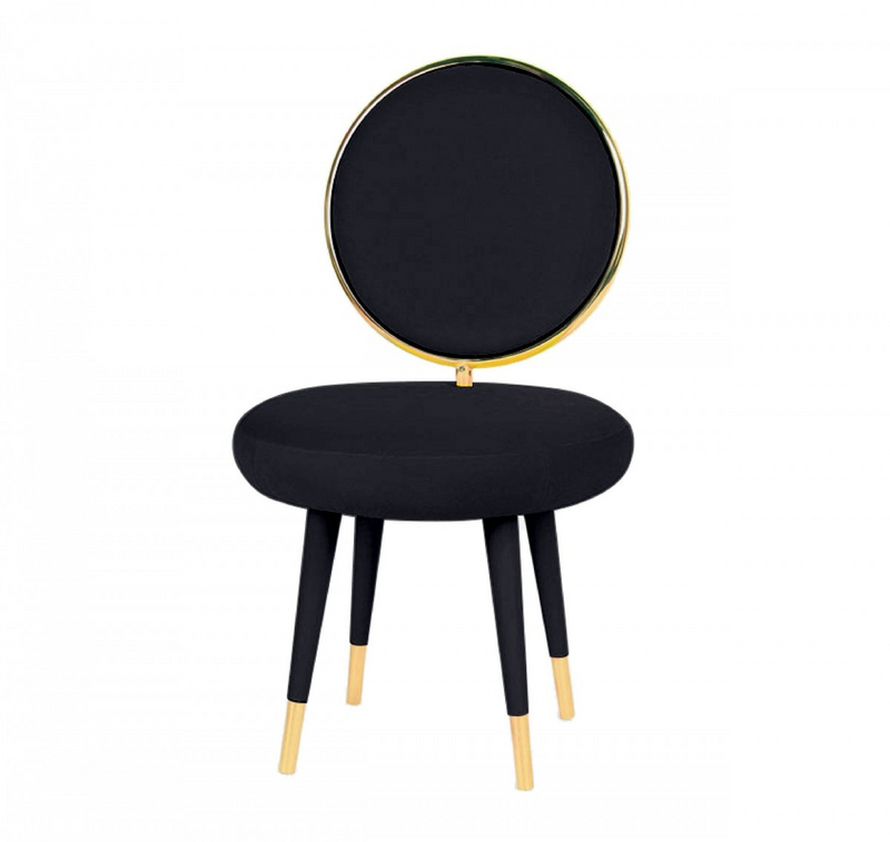 Noir Elegance Set of 2 Side Chairs