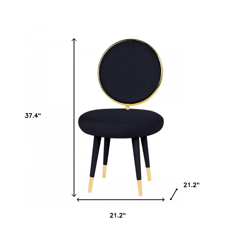 Noir Elegance Set of 2 Side Chairs