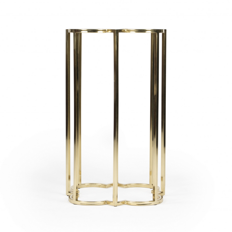 Archer Gold And Black Glass Free Form End Table