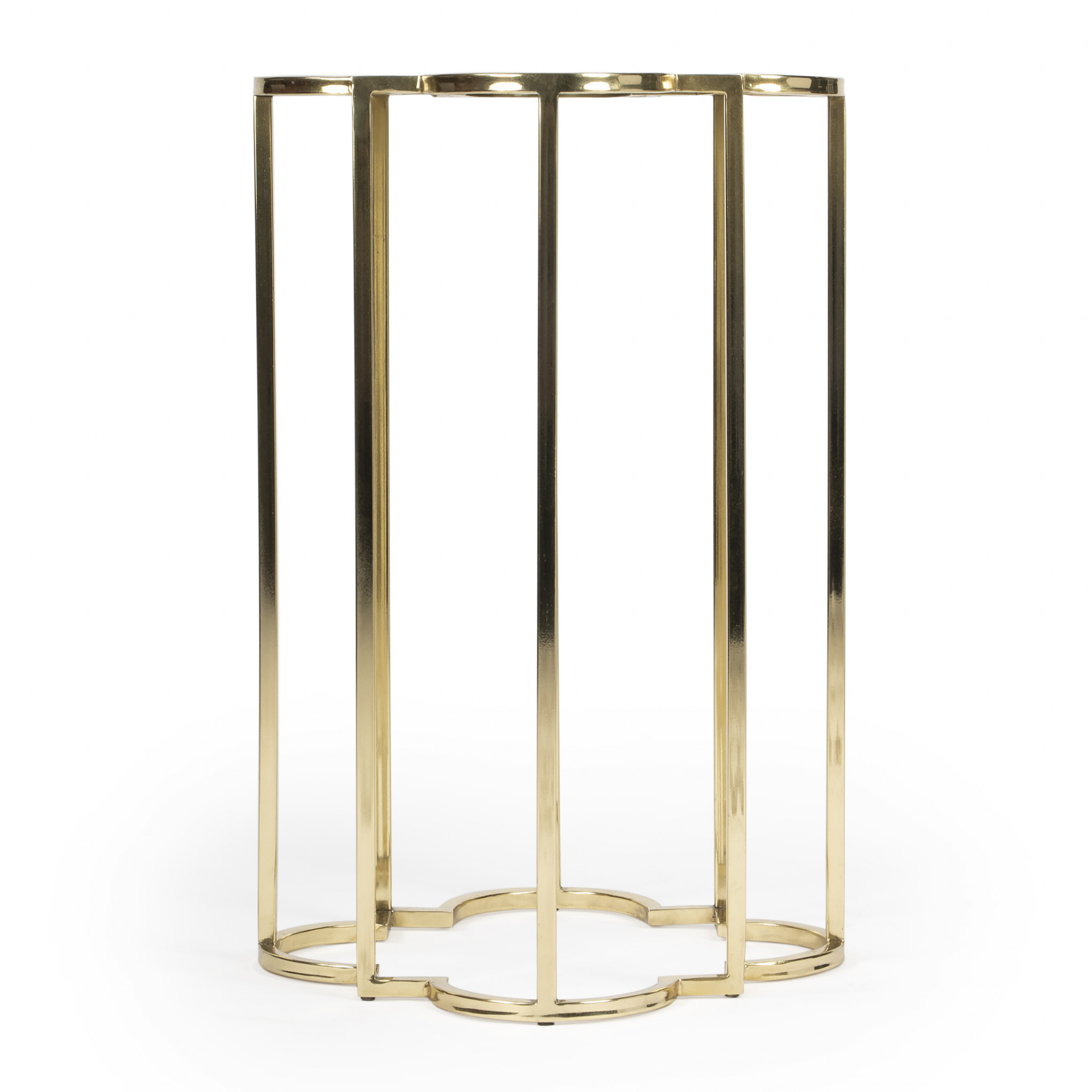 Archer Gold And Black Glass Free Form End Table