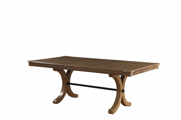 Epicurean Elegance Gray Oak Dining Table