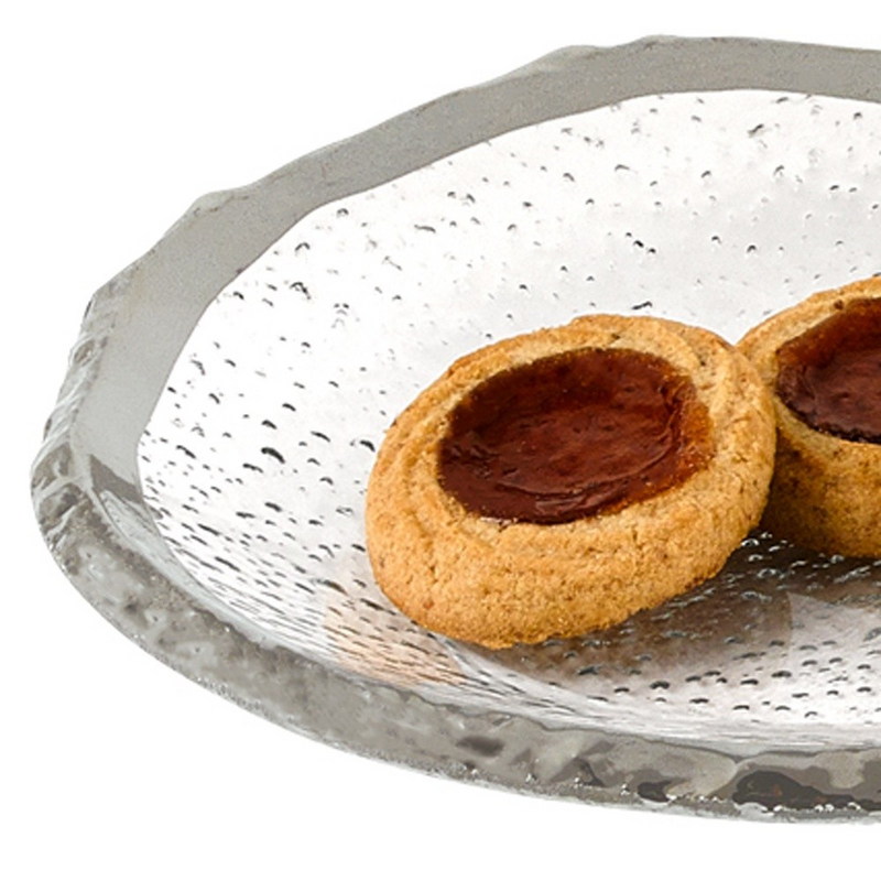 Mouth Blown Oval Edge Silver Platter
