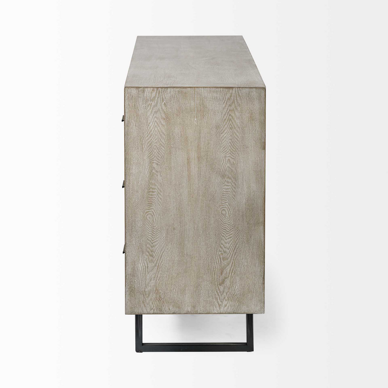 Olsen Coastal Elegance Nine-Drawer Mango Wood Sideboard