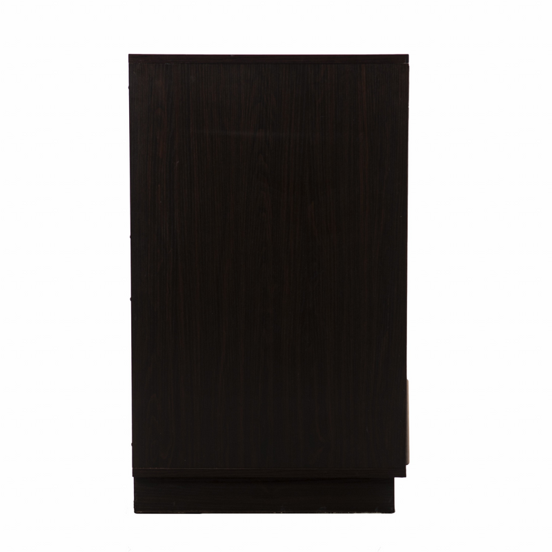 Brown and Cream Sculptural Leaf Accent Sideboard
