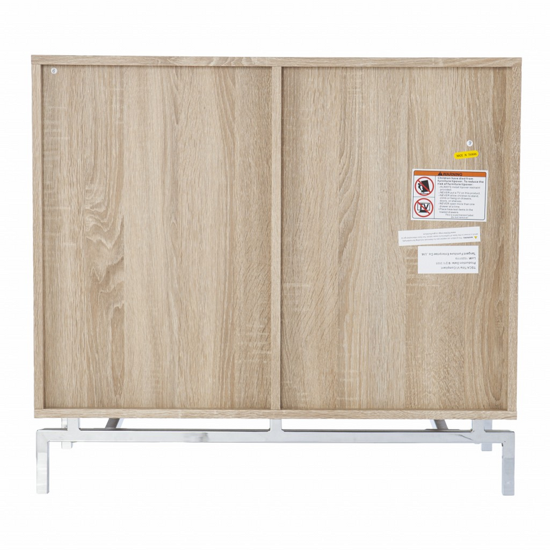 Mira Mirrored Circle Double Door Bar Cabinet