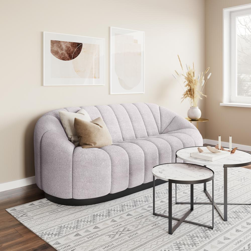 Marlow Boucle Sofa in Light Gray