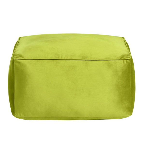 Chartreuse Velvet pouf