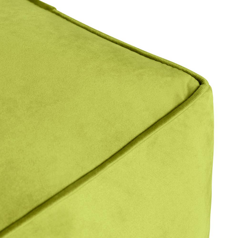 Chartreuse Velvet pouf