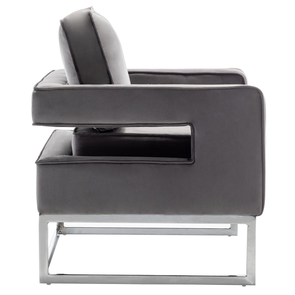 Take a Seat Carrie Accent Chair with Silver Frame
