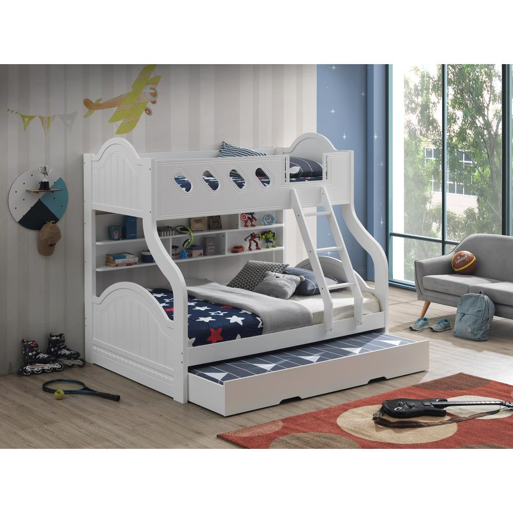 Grover Twin/Full Bunk Bed with Storage and Trundle