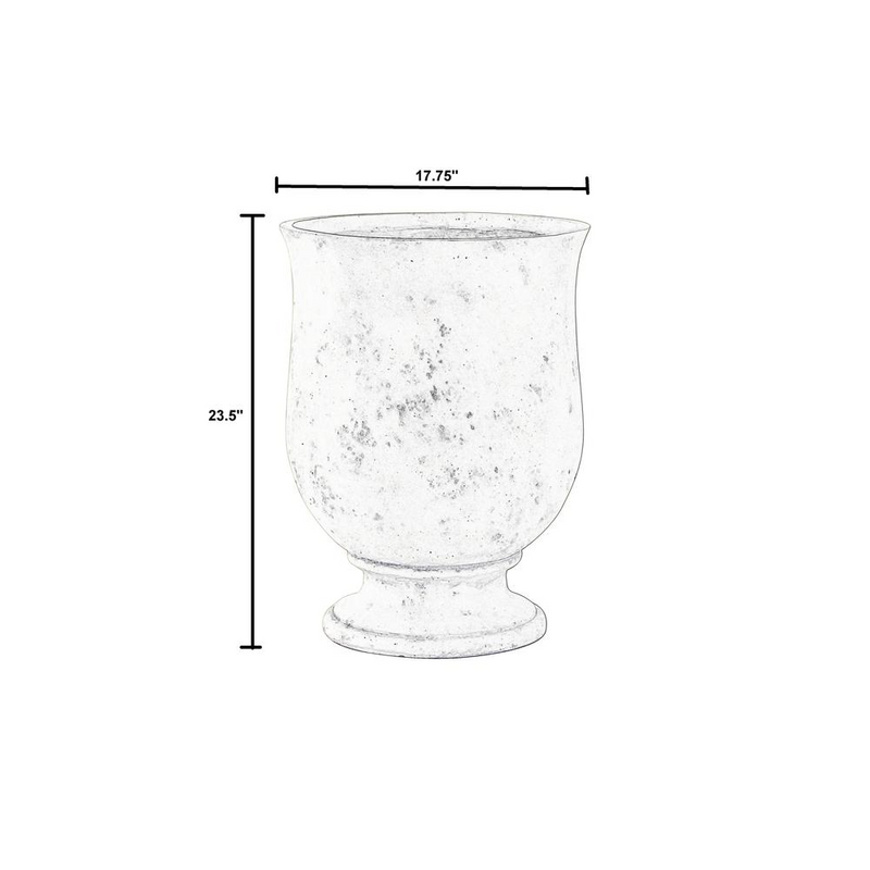 Fiberstone Stewart Urn with Drain Hole and Plug