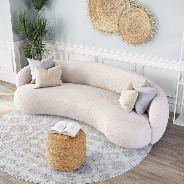Nova Boucle Cloud Sofa in Cream
