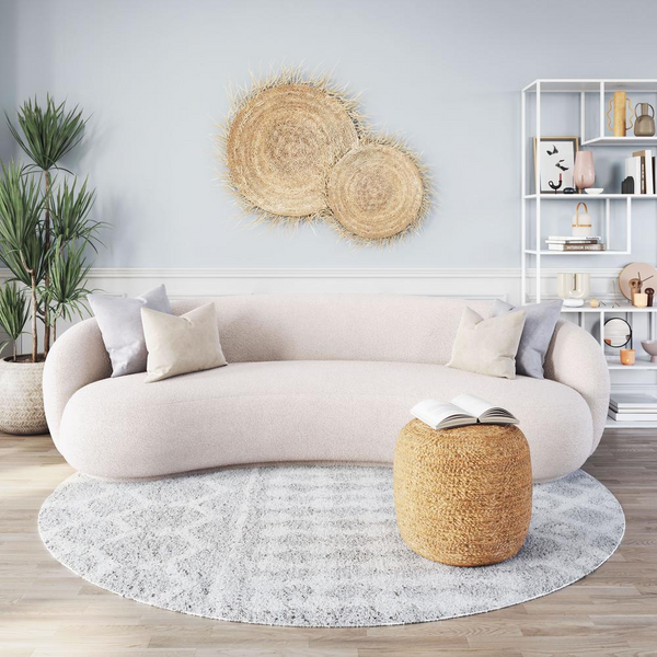 Nova Boucle Cloud Sofa in Cream