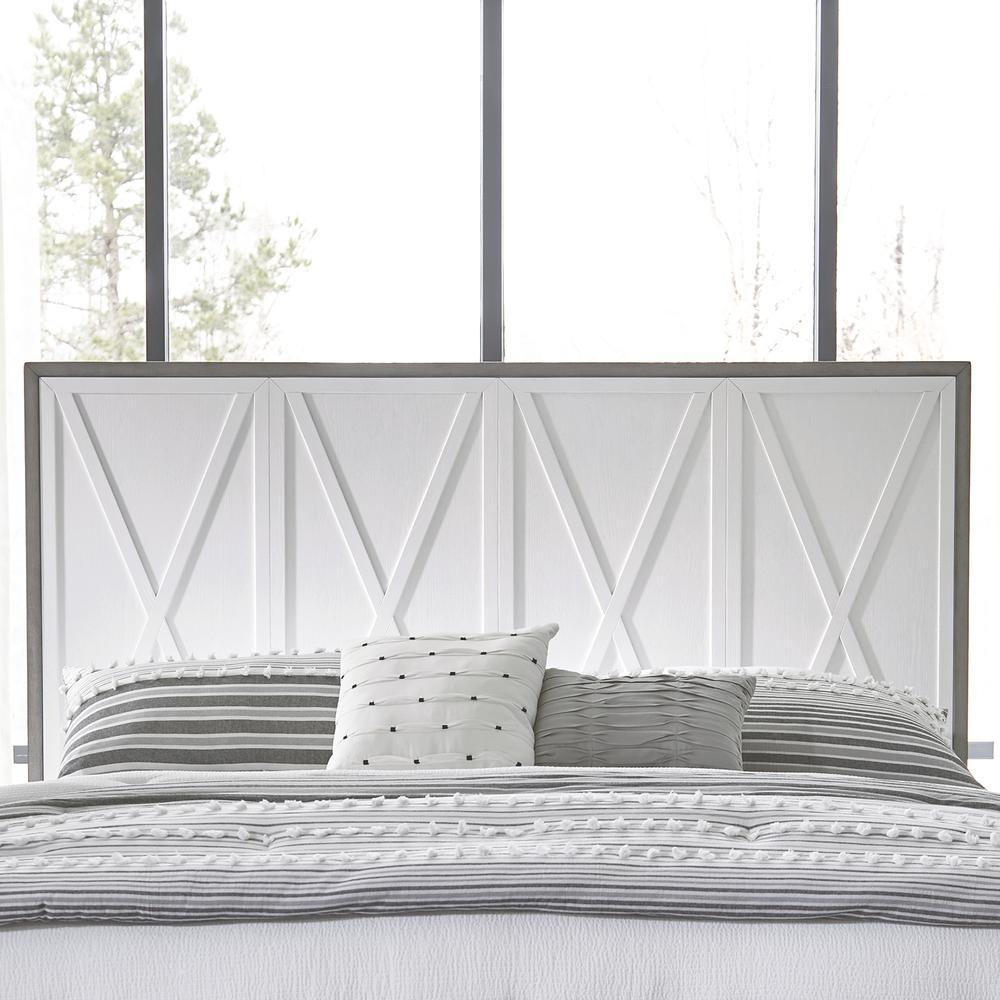 Haven Coastal White Panel Queen Size Headboard