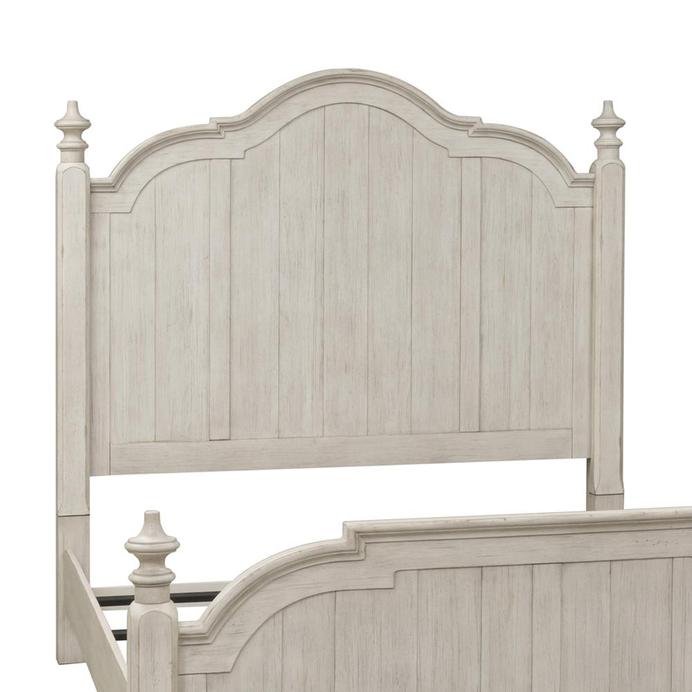 King Poster Headboard Farmhouse, White