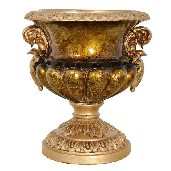 Golden Swirl Classic Vase 12.75