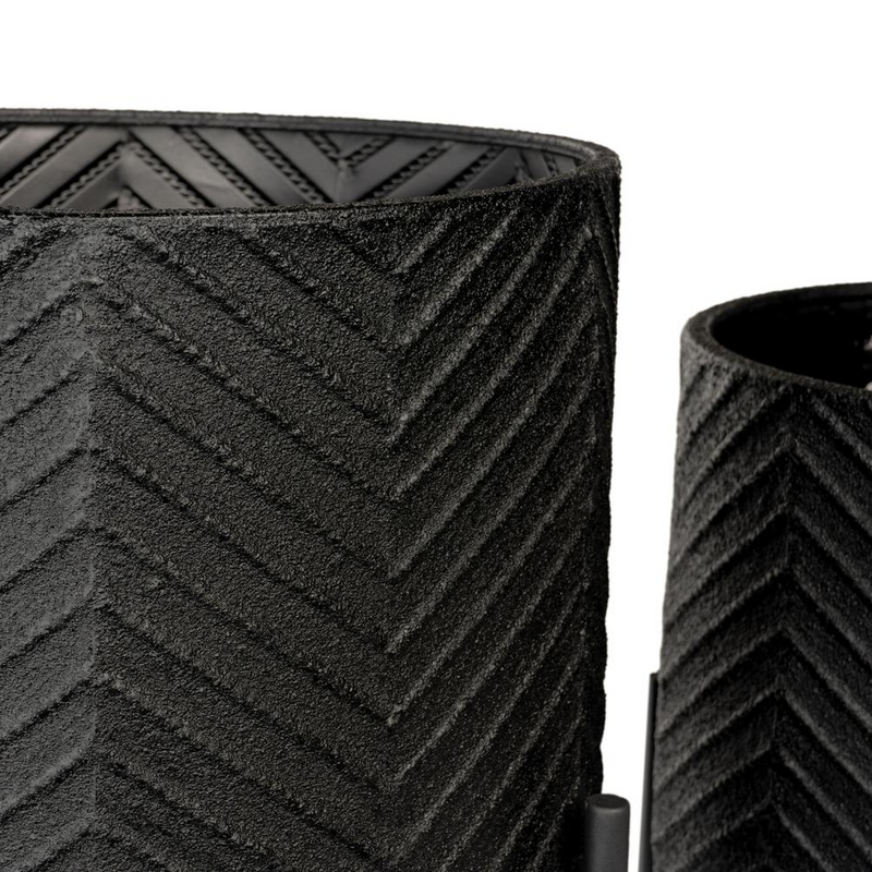 Ginkgo Metal Floor Planters-Set of 2