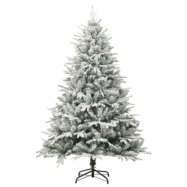 Artificial 82.7" Christmas Tree with Flocked Snow