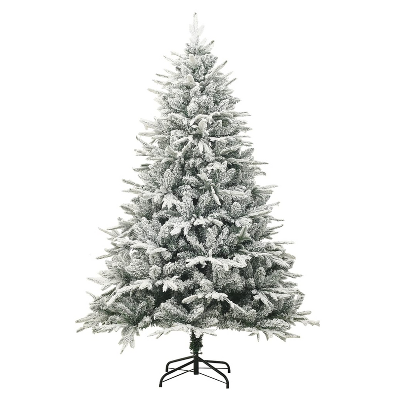 Artificial 82.7" Christmas Tree with Flocked Snow