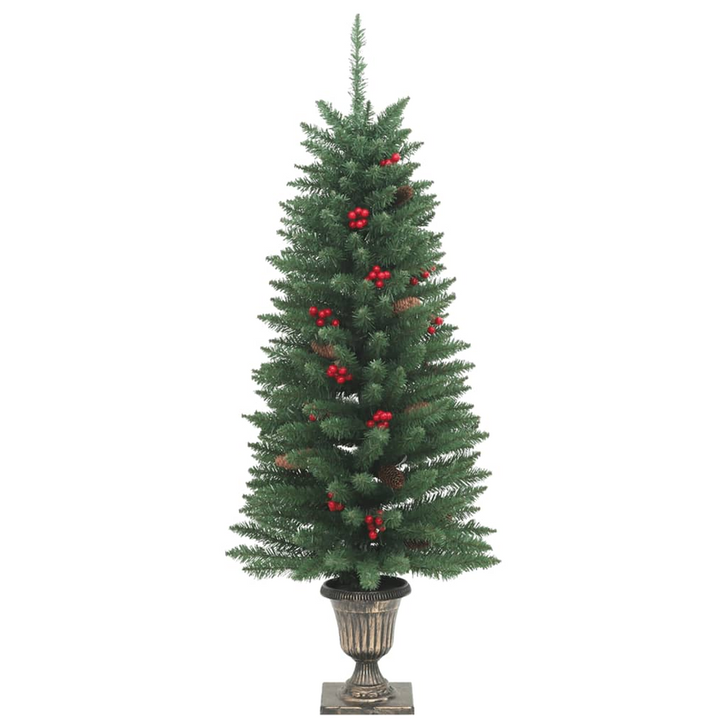 Pre-lit 100 LEDs 47.2" Artificial Christmas Tree Set