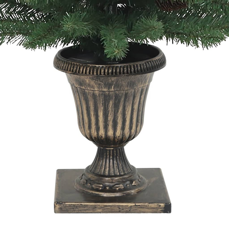 Pre-lit 100 LEDs 47.2" Artificial Christmas Tree Set