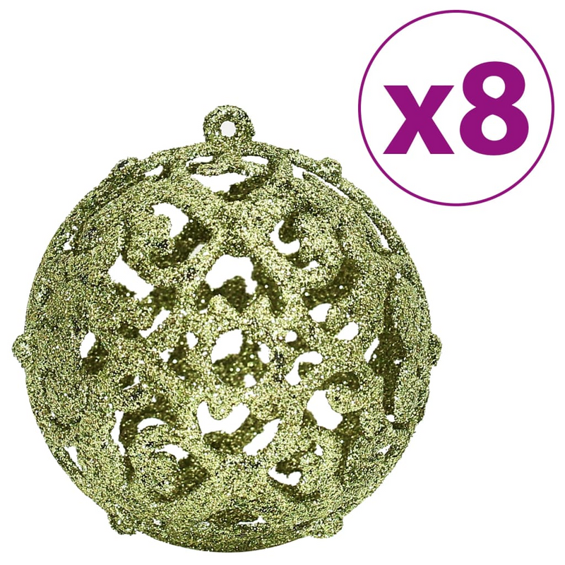 Christmas Light Green Bauble 100-Piece Set