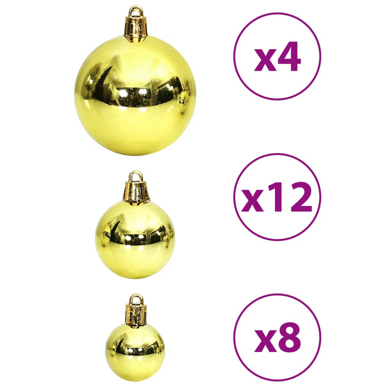 Christmas Light Green Bauble 100-Piece Set